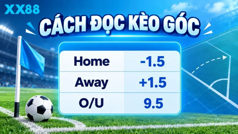 Cách đọc handicap và tài xỉu phạt góc XX88